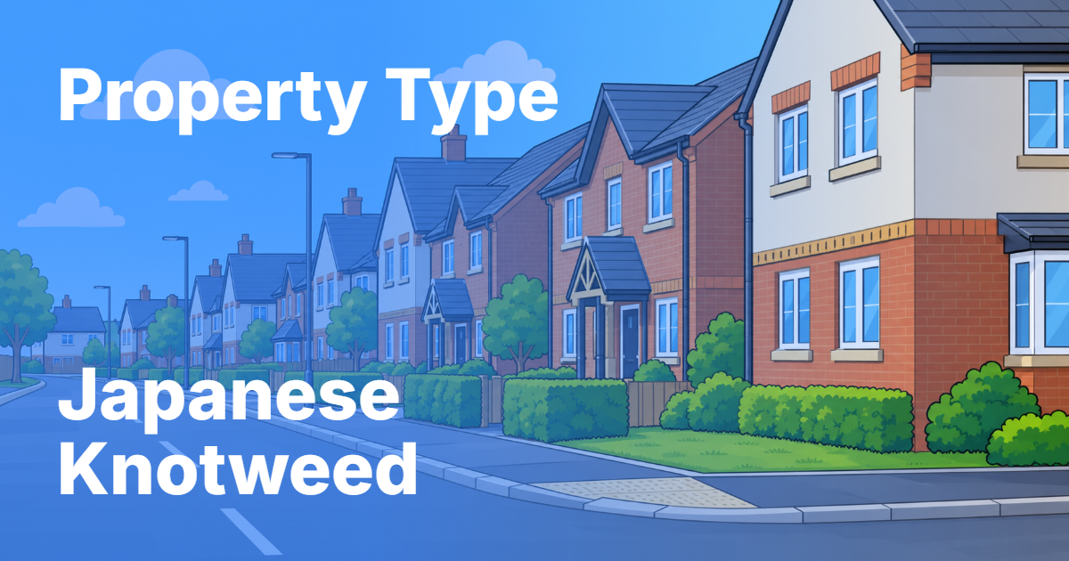 Japanese knotweed and mortgage guidance